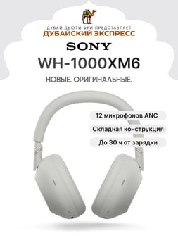 Наушники Sony WH-1000XM6 - Platinum Silver